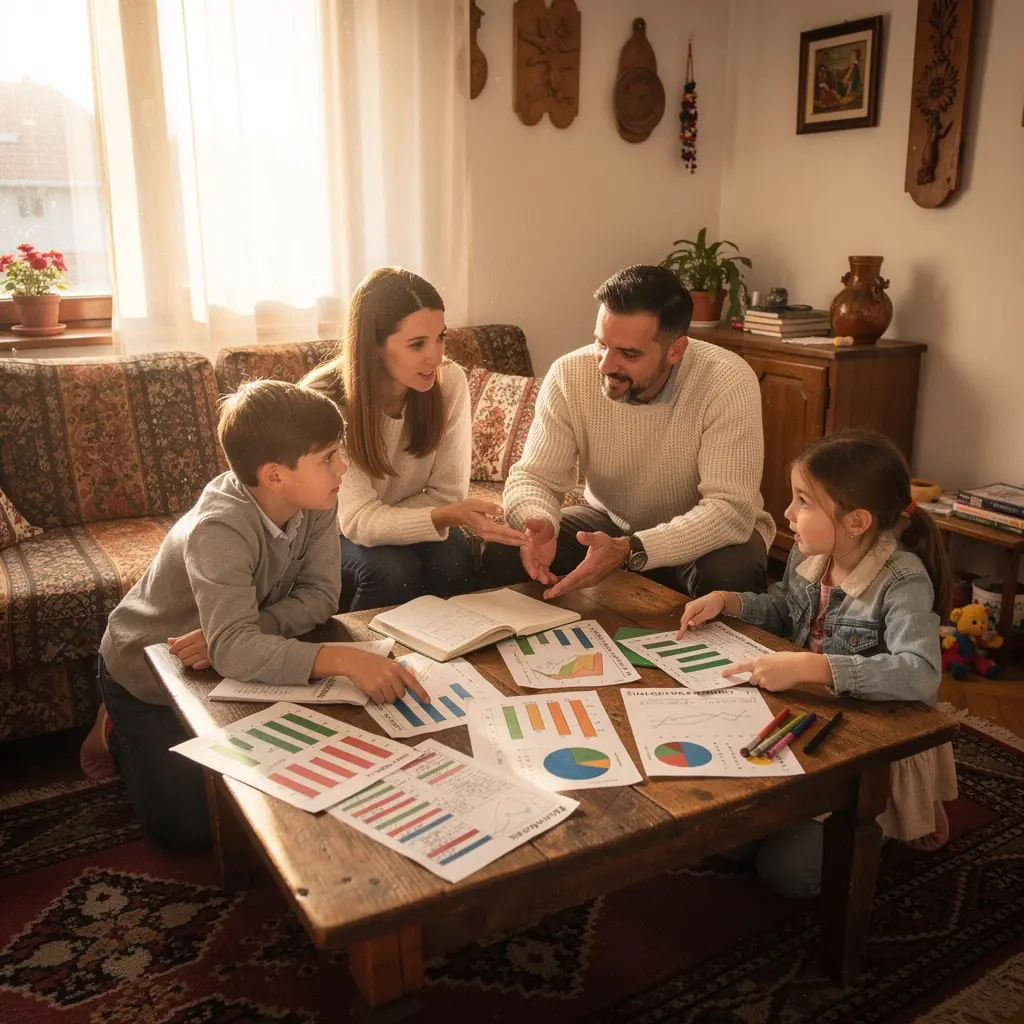 Kávézóban ülő ember, aki a napi költségvetését tervezi.